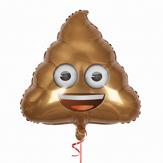Globo metalizado poop emoji gigante 28"