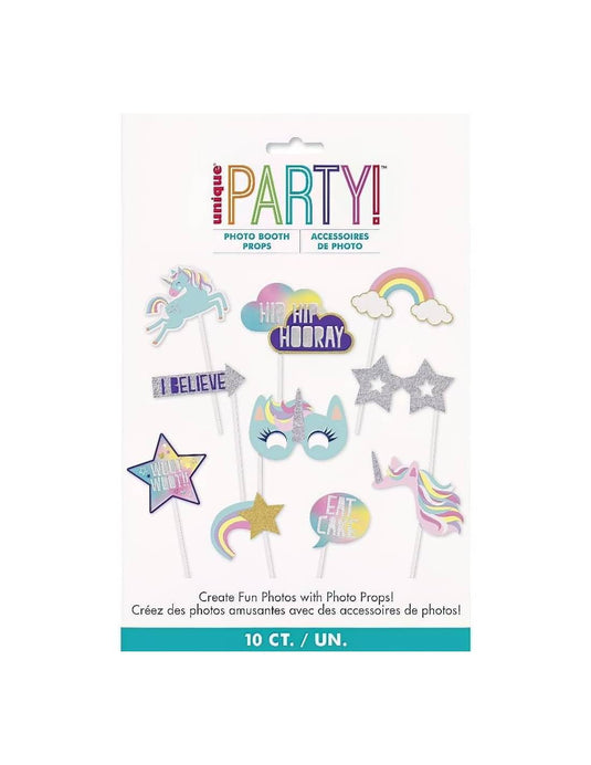 Kit photocall unicornio 10 piezas