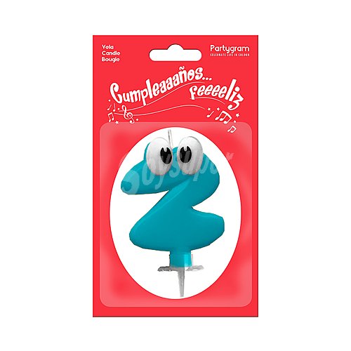 Vela Valentina número 2