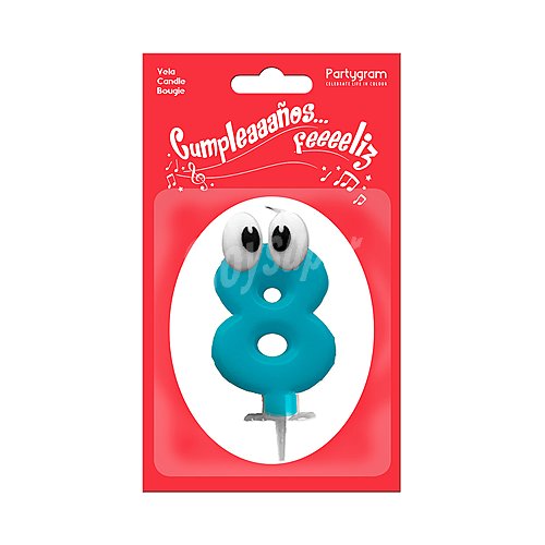 Vela Valentina número 8