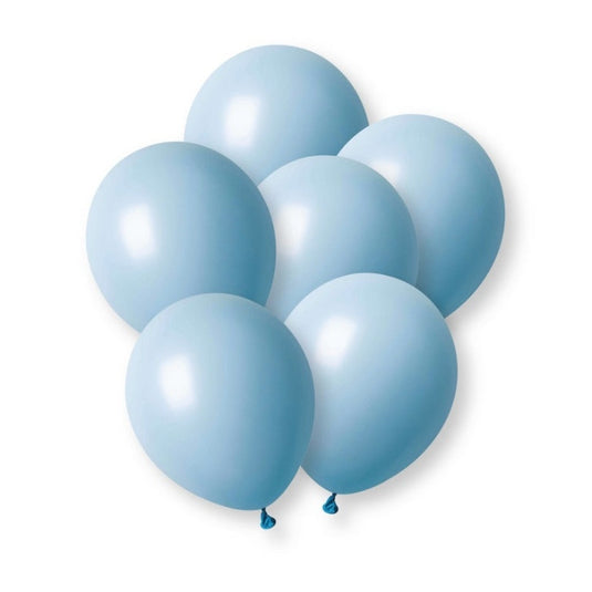 Kit 10 globos de látex macaron azul 30,5 cm