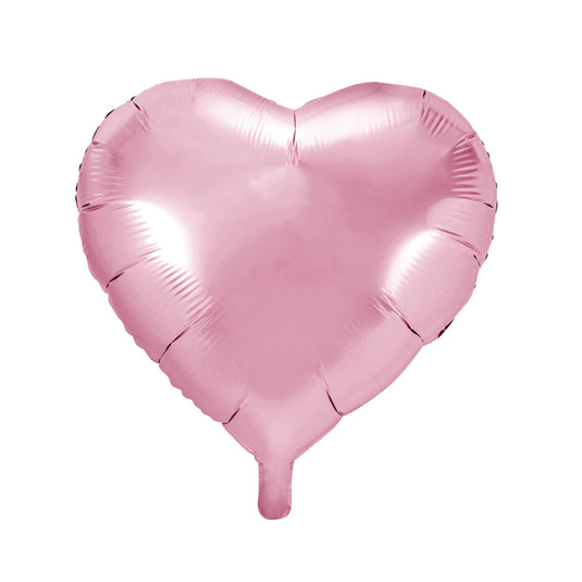 Globo metalizado corazón fashion rosa 46 cm