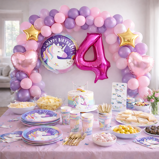 Globos unicornio + Montaje