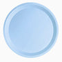 Pack de 8 platos de color azul 23 cm