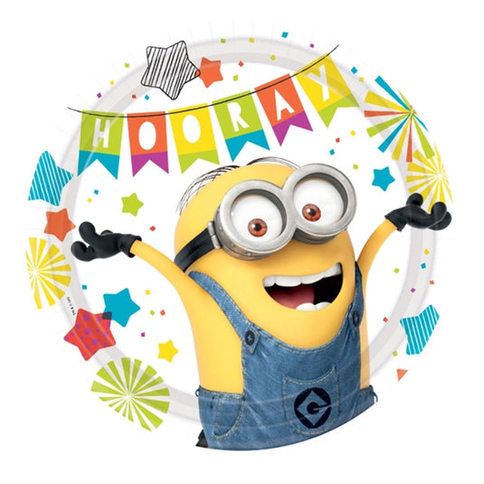 8 Platos 23 cm. Minion