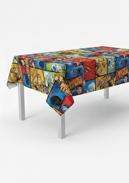 Mantel plástico superhéroes 137x213 cm