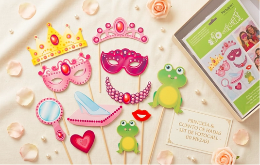 Kit para photocall Princesas 10 pzas