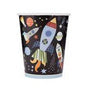 Pack de 8 vasos de cartón espacio exterior 266 ml