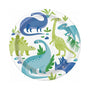 Pack de 8 platos de cartón dinosaurio 23 cm