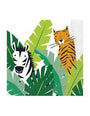 Pack de 16 servilletas selva 33x33 cm