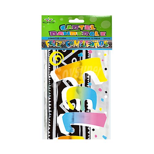 Cartel articulado feliz cumpleaños