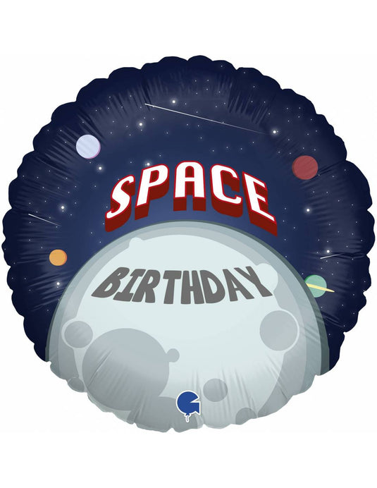 Globo metalizado espacio 46 cm