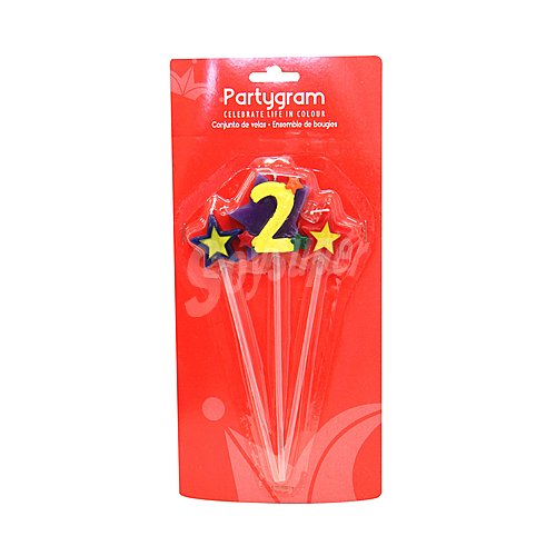Set de velas estrella número 2