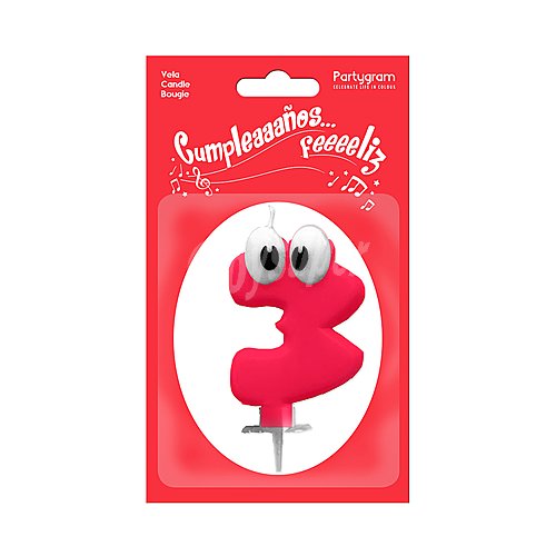 Vela Valentina número 3