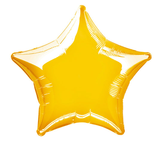 Globo metalizado estrella dorada 46 cm