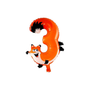 Globo metalizado animales selva infantil nº3