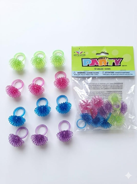 Pack 12 Anillos de Goma Sensoriales Colores Surtidos