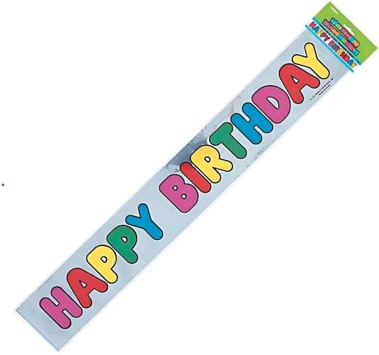 Banner Desplegable "Happy Birthday" Multicolor 3,65 m