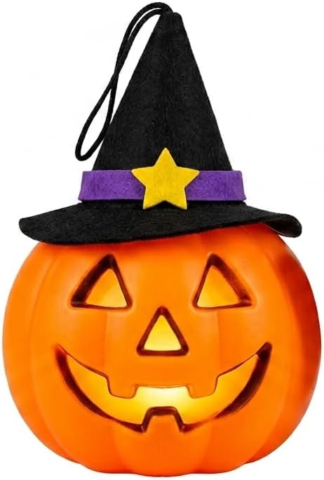 Calabaza de Halloween con Luz y Sonido 8 cm