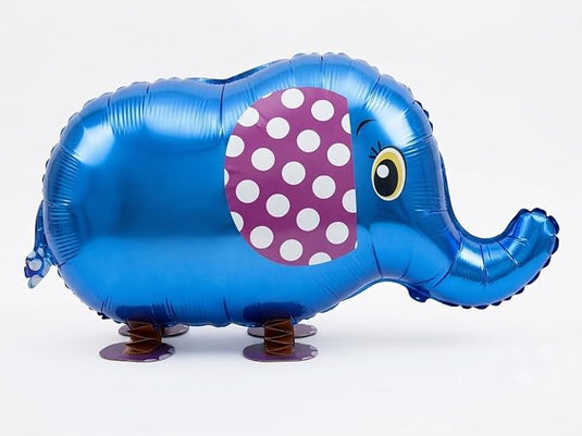 Globo Caminante Elefante Azul - Airwalker Metalizado