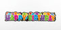 Guirnalda "Happy Birthday" Multicolor con Globos - Cartón