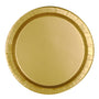 Pack de 8 platos de color dorado 17 cm