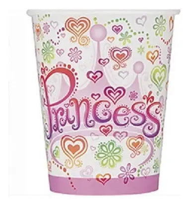 Pack de 8 vasos Princesas